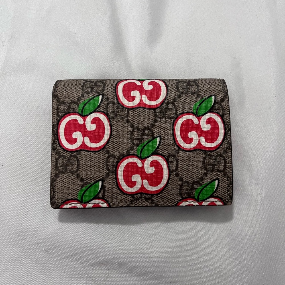 Gucci Apples Card Case Wallet